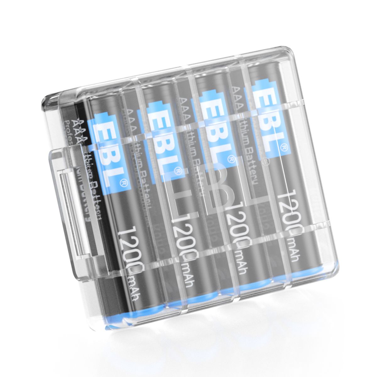 EBL 1200mAh 1.5V AAA Lithium Batteries - Long Lasting Power for Digital Cameras, Flashlights & Toys - Non-Rechargeable High Performance Batteries