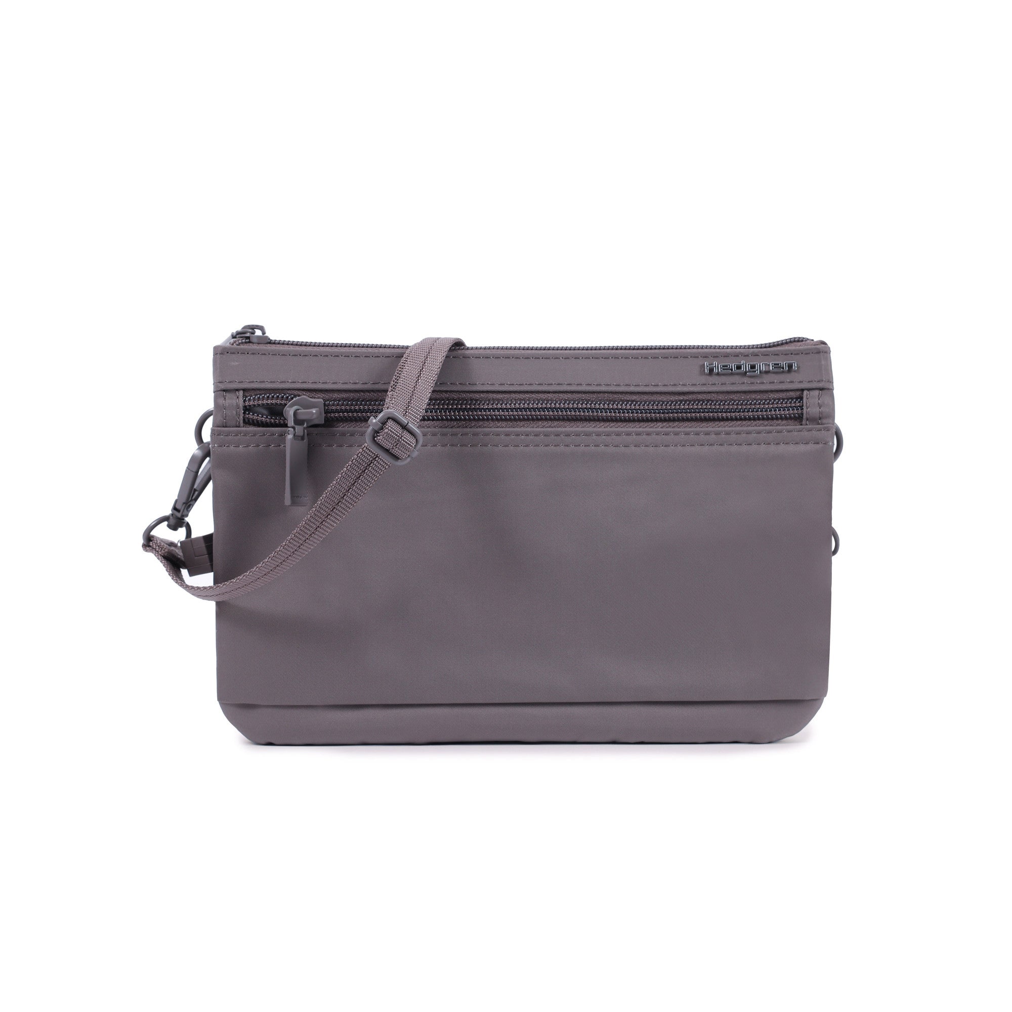 Hedgren Emma RFID Crossbody Bag with 3 Compartments in Sepia Brown - Perfect for Travel, Work & Everyday Use
