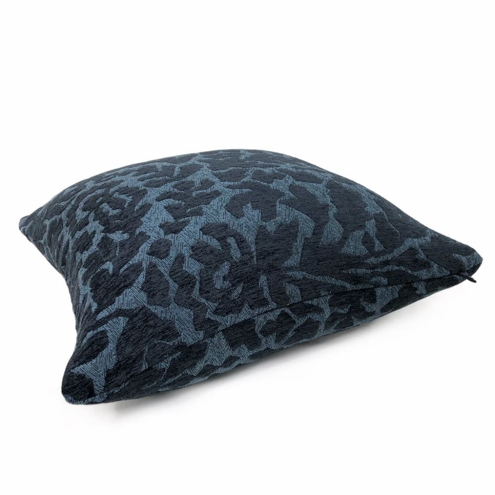 Frangia Navy Blue Floral Pillow Cover - Arts & Crafts Style Decorative Throw Pillow Case for Sofa, Bed, Couch - Home Decor & Living Room Accent