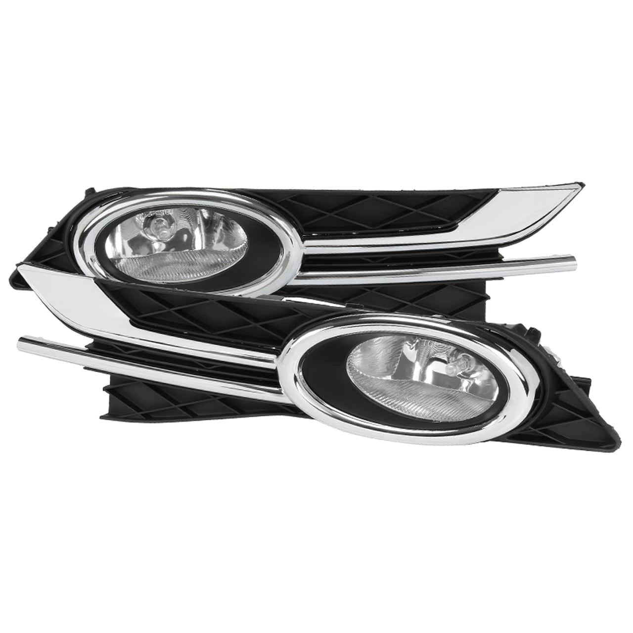 2014-2016 Honda Odyssey LED Fog Lights - Chrome Housing with Clear Lens - Durable Replacement Fog Lamps for Improved Night Visibility & Style Upgrade