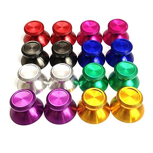 2Pcs Metal Mushroom Joystick Grip Cap for PS4/Xbox One Controller - Analog Thumb Stick Cover Replacement (Pink) | Enhanced Grip for Gaming, Perfect for FPS & Racing Games