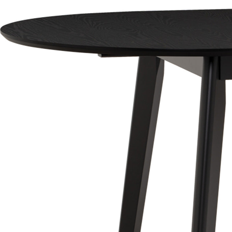 Extendable Dining Table 150-195cm - Black | Werner Expandable Kitchen Table for Small Spaces | Perfect for Family Dinners & Entertaining Guests