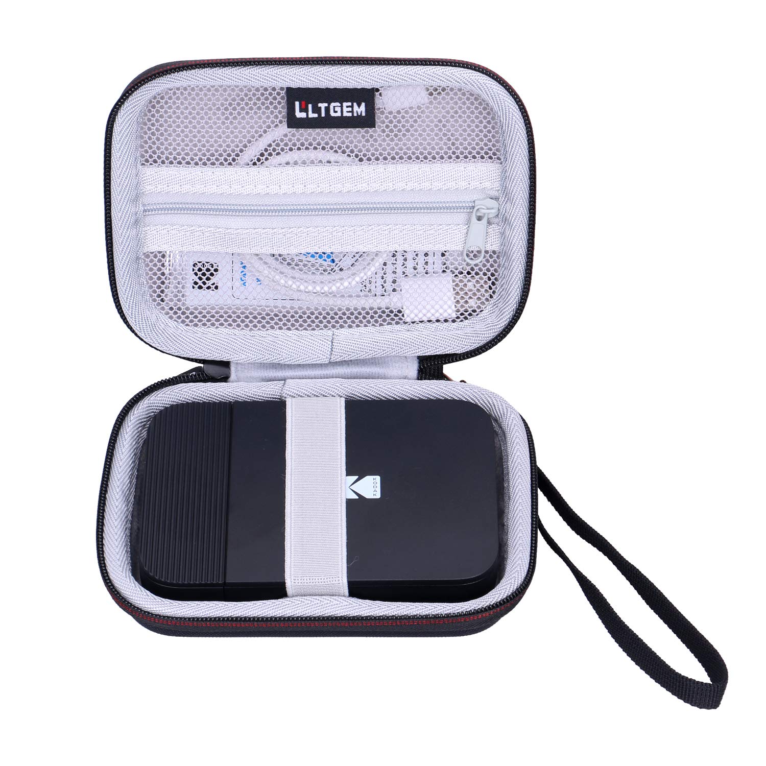 LTGEM Hard Protective Case for Kodak Step & Smile Instant Printers - Travel Storage Bag for Mini Photo Printer, Portable Carrying Case for Home, Office & Outdoor Use