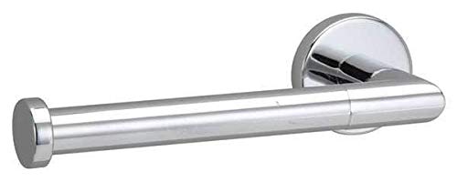 Stainless Steel Single Post Toilet Paper Holder - Durable Zamac Bathroom Tissue Roll Stand for Home, Hotel & Office Use
