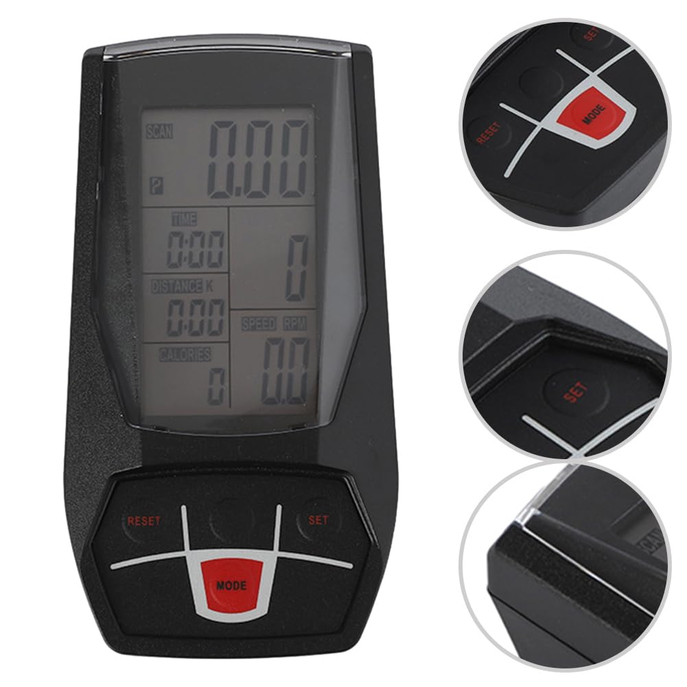 Oceanlend Bike Speedometer with Tachometer - Cycling & Gym Accessory for Indoor Bikes