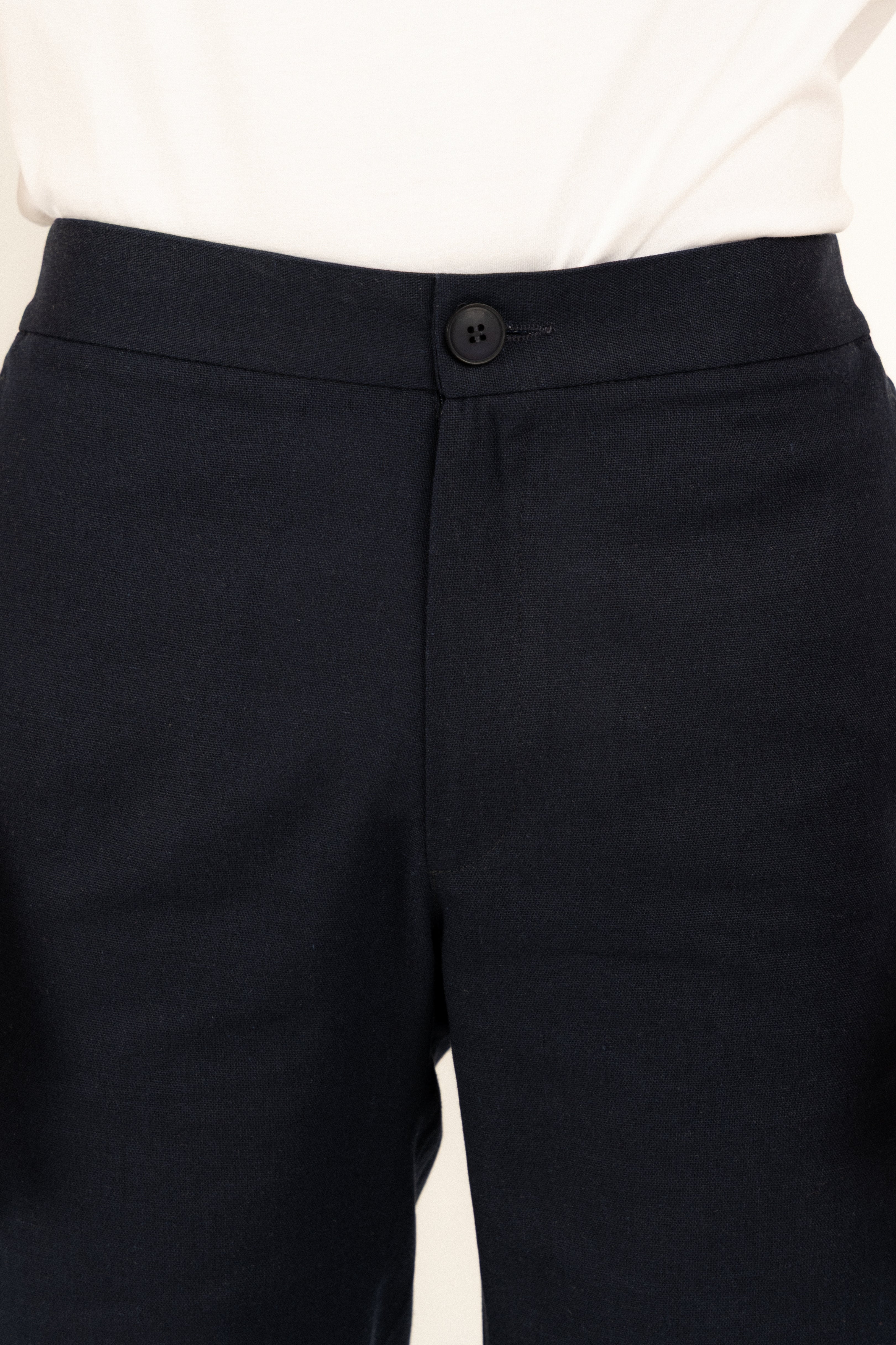 Bondi Navy Linen Shorts for Men - Breathable Summer Casual Shorts with Pockets | Perfect for Beach, Travel & Outdoor Activities