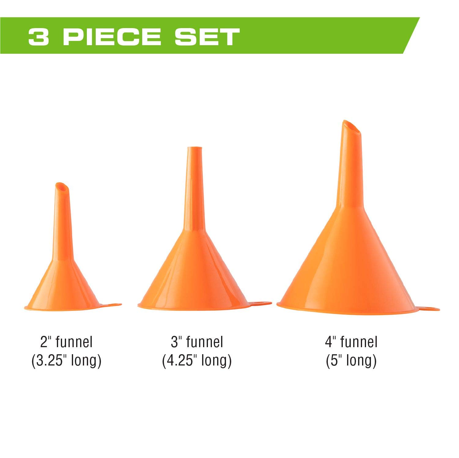 ARCAN Tools 3-Piece Multi-Purpose Funnel Set (2