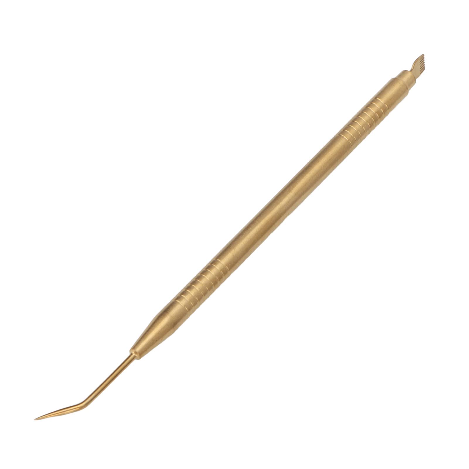 EXCLUZO Professional Eyelash Lifting Tool - Double Head Stainless Steel Lash Perm Kit for Salon & Home Use, Portable & Durable (Gold) - Perfect for DIY Lash Lifts, Beauty Salons, and Professional Makeup Artists