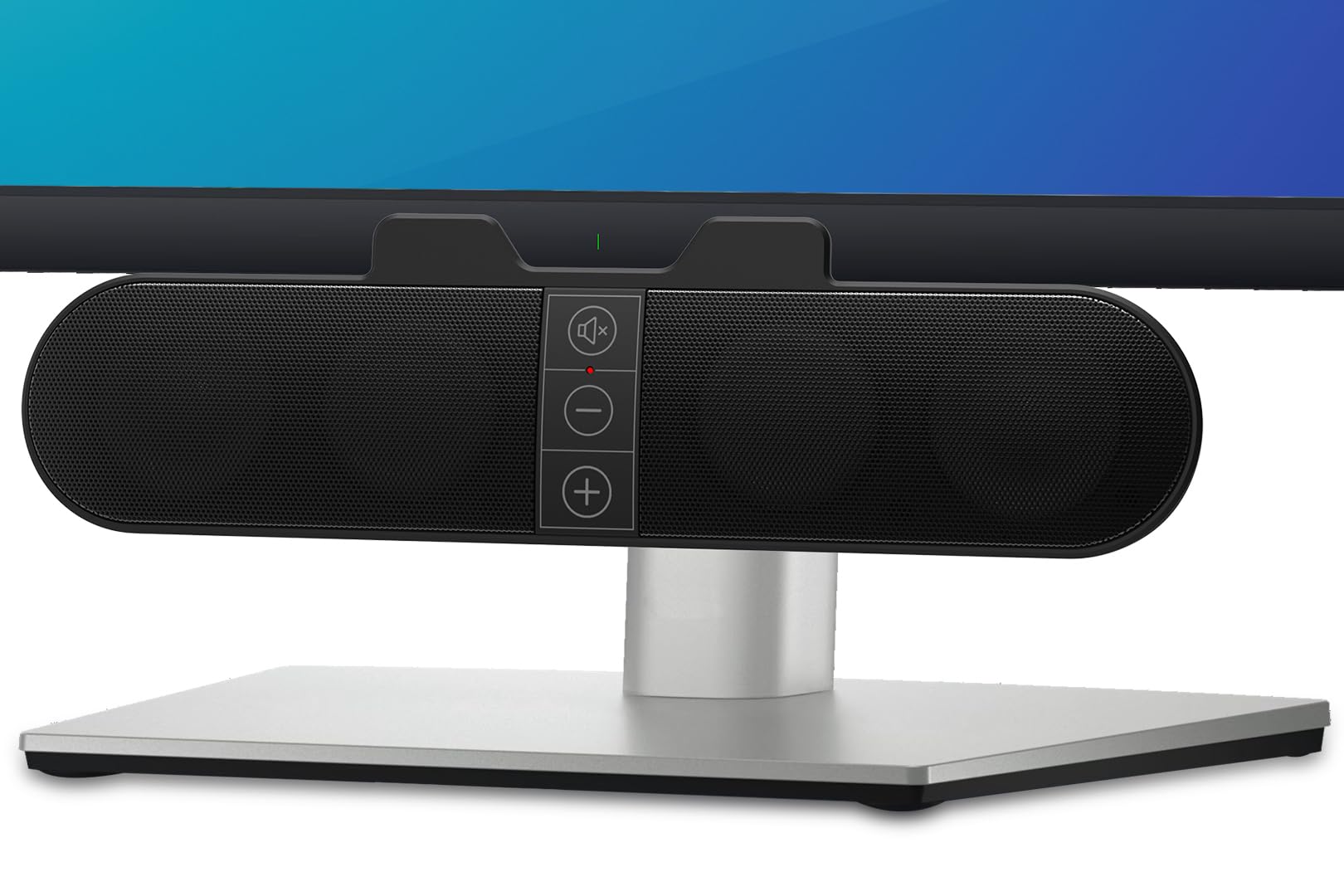 USB Computer Speakers for PC & Laptop - Clip-on Soundbar with Deep Bass for Gaming & Office Work