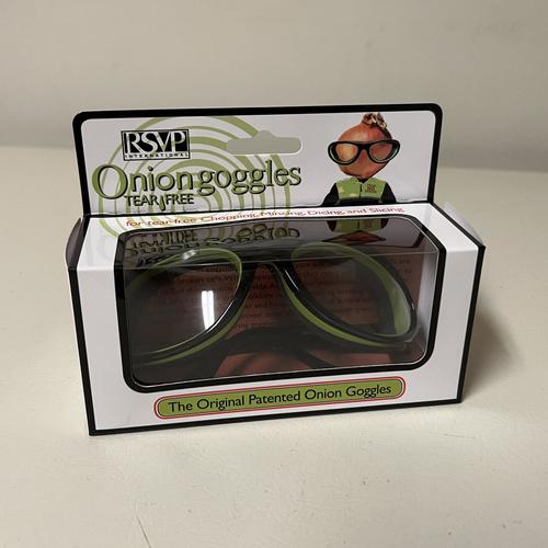 RSVP International Endurance Onion Goggles - Tear-Free Eye Protection for Cooking & Food Prep - Black (1 Count) - Perfect for Chefs, Home Cooks & Kitchen Safety