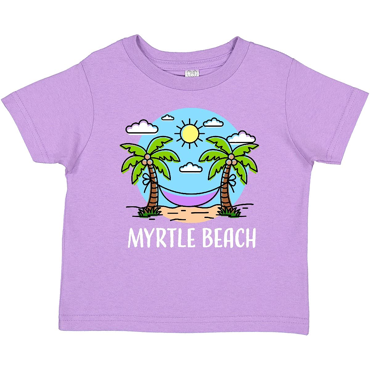 Inktastic Summer Vacation in Myrtle Beach Baby T-Shirt - Cute Graphic Tee for Toddlers & Infants - Perfect Beach Trip Outfit, Family Vacation Souvenir