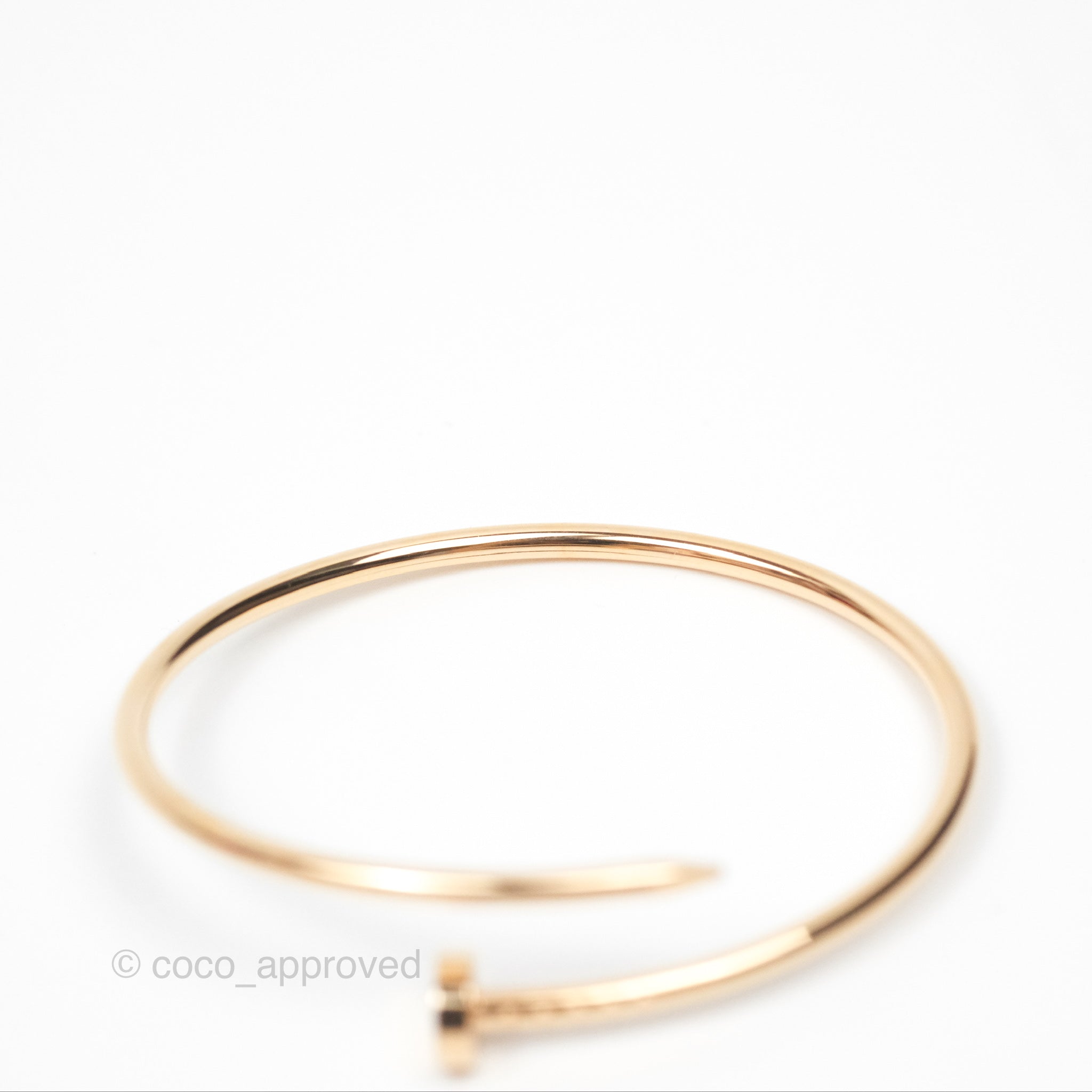 Cartier Small Juste Un Clou Bracelet in 18K Rose Gold - Size 15 | Luxury Jewelry for Women, Elegant Gift for Her, Perfect for Special Occasions & Everyday Wear