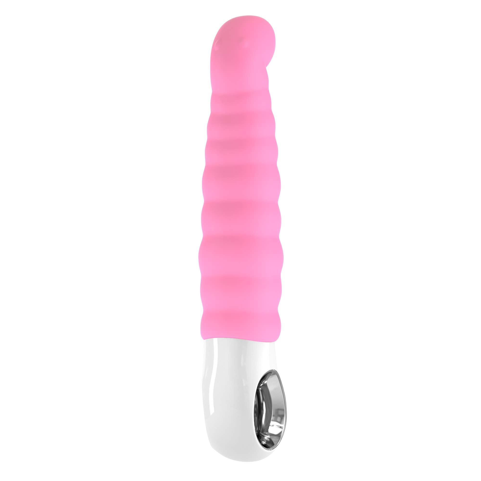 Premium Rechargeable Silicone Vibrator - FUN FACTORY G5 Series Luxury Adult Toy for Women & Men | Waterproof, Body-Safe Dildo with Powerful Vibrations | Perfect for Couples Play, Solo Pleasure & Sensual Exploration (Patchy Paul Pink)