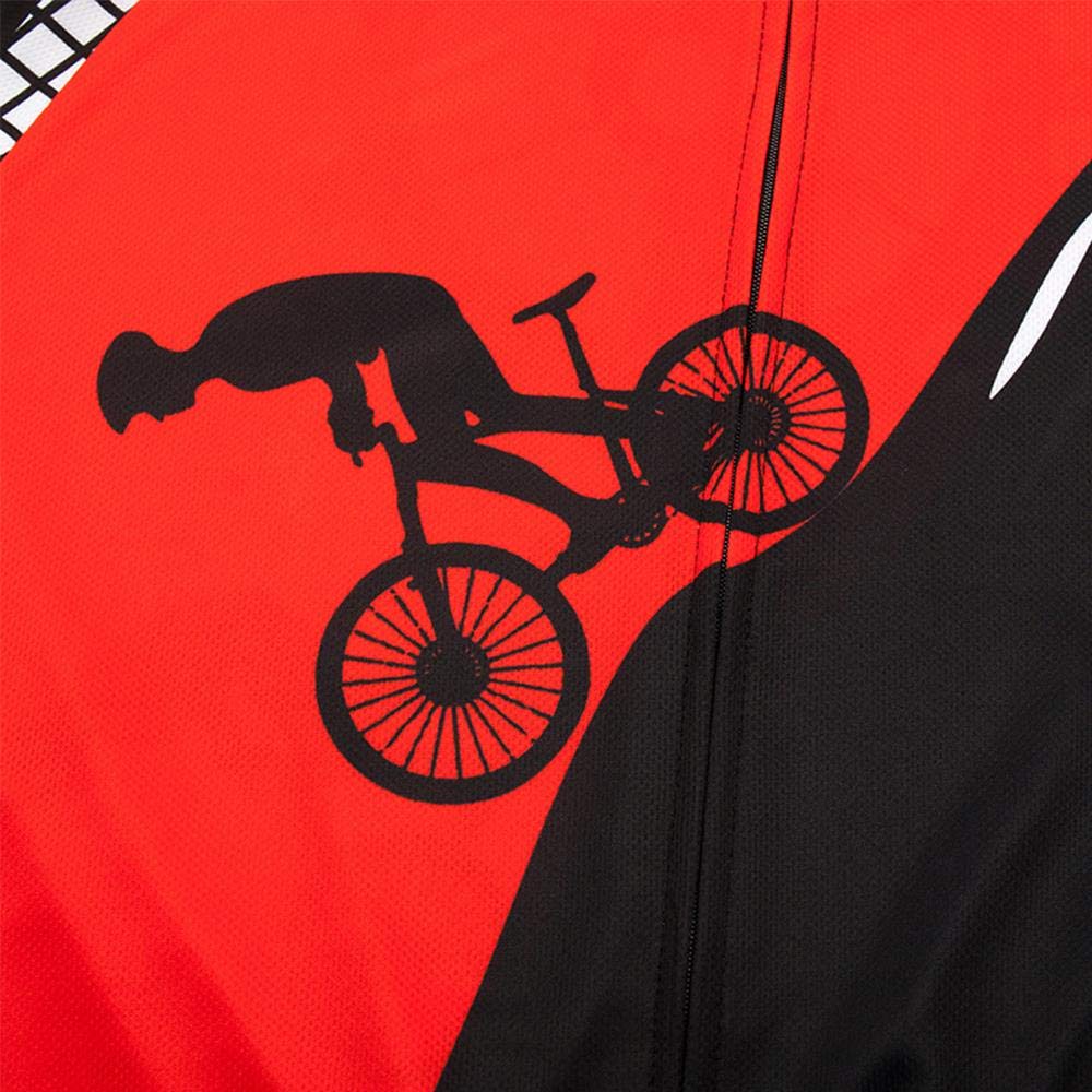 MOXILYN Men's Cycling Jersey & Bib Shorts Set - Breathable Short Sleeve Mountain Bike Shirt with 20D Gel Padding for MTB Road Biking - Perfect for Training, Racing & Outdoor Cycling Adventures