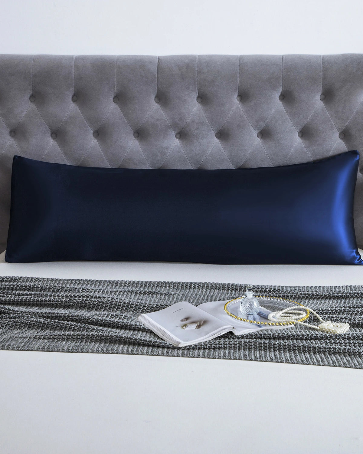 19 Momme 100% Pure Mulberry Silk Body Pillowcase 20x60 Inches - Hypoallergenic & Temperature Regulating for Side Sleepers & Pregnancy Support