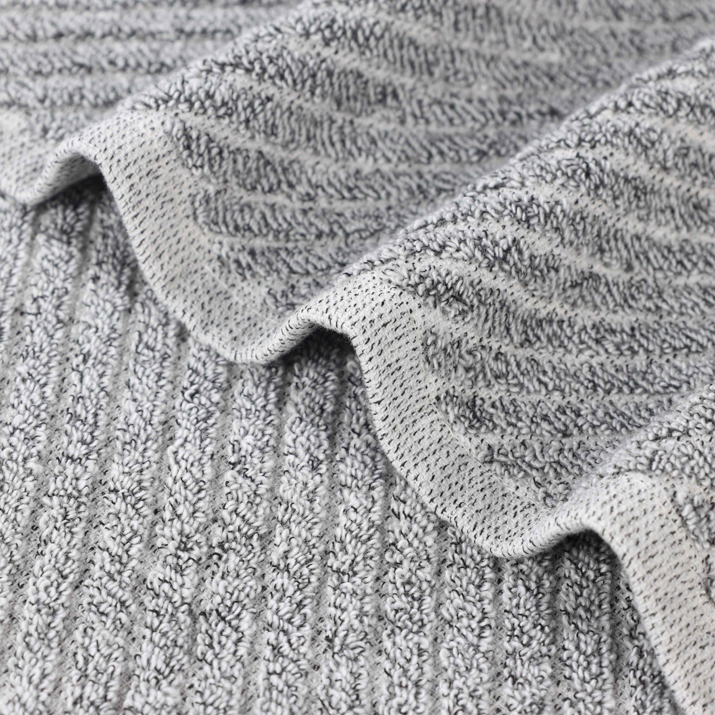 Premium Amelia Cotton Blend Diagonal Stripes Bath Towels - Soft & Absorbent Set of 2 - Perfect for Spa, Bathroom & Beach Use
