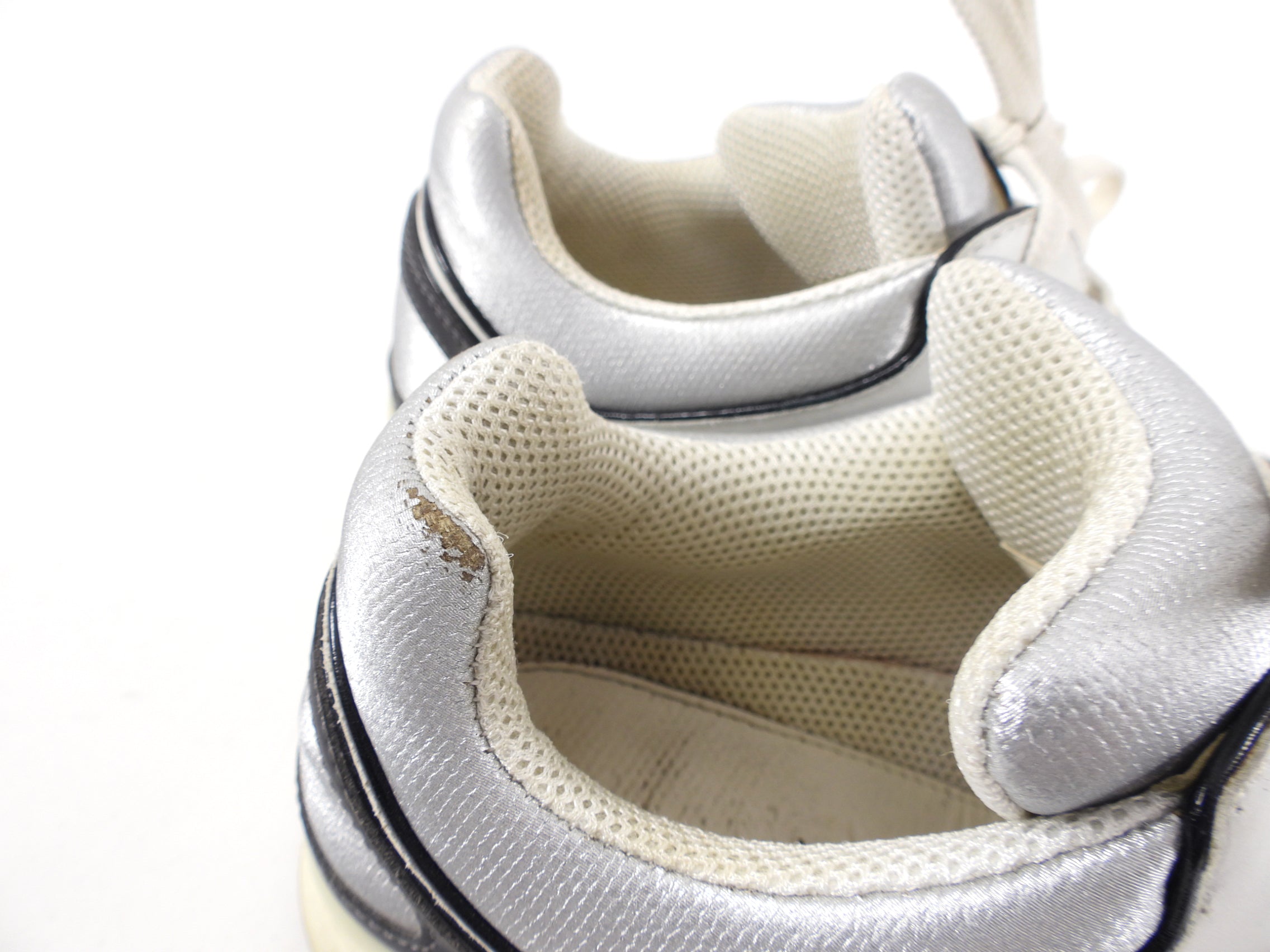 Chanel Grey and White CC Logo Sneakers for Women - Size 36 | Luxury Fashion Shoes for Casual Wear & Street Style