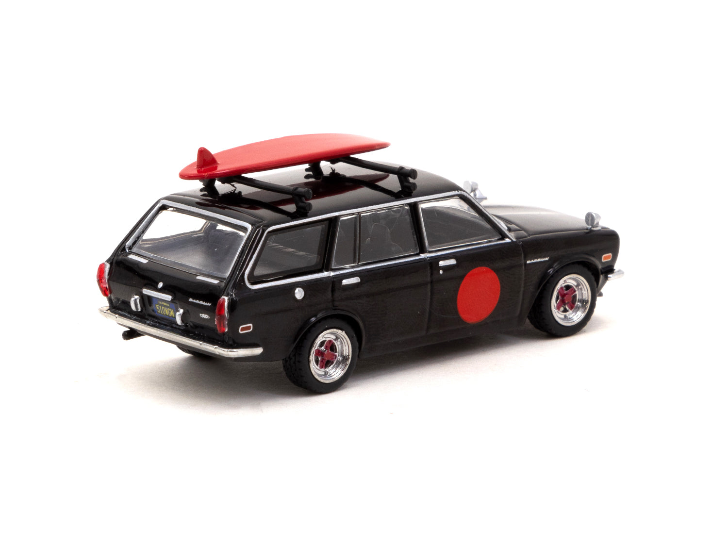 Tarmac Works 1/64 Scale Datsun Bluebird 510 Wagon Diecast Model Car - Black MIJO Special Edition - GLOBAL64 Collection - Perfect for Collectors & Display