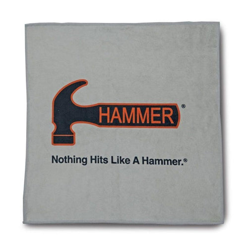 Premium Grey Bowling Towel - High Absorbency Microfiber for Bowling Balls & Shoes - Perfect for League Play & Practice Sessions