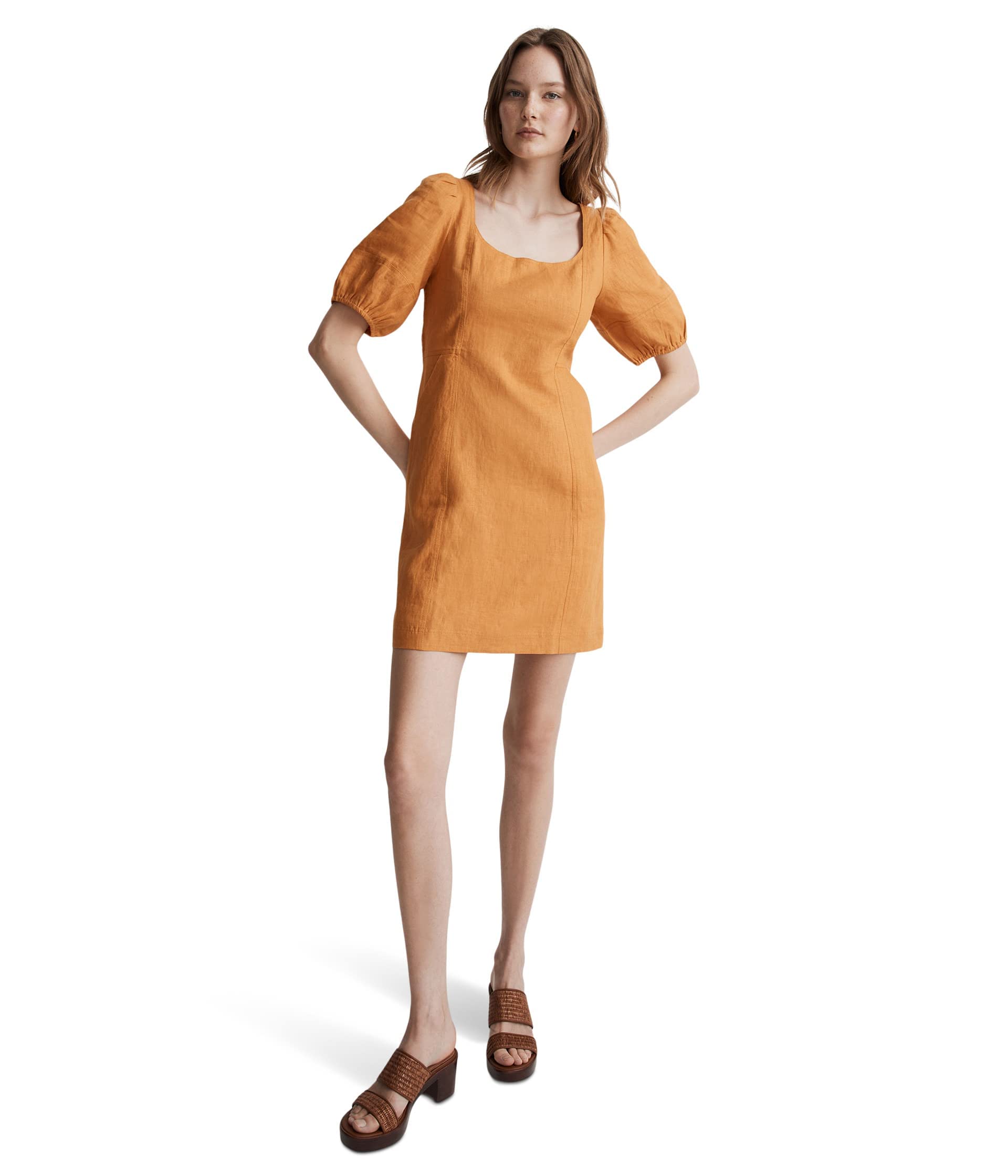 Madewell Maisie Mini Dress - 100% Linen Summer Dress for Women | Casual Boho Style Dress for Beach, Brunch & Date Night