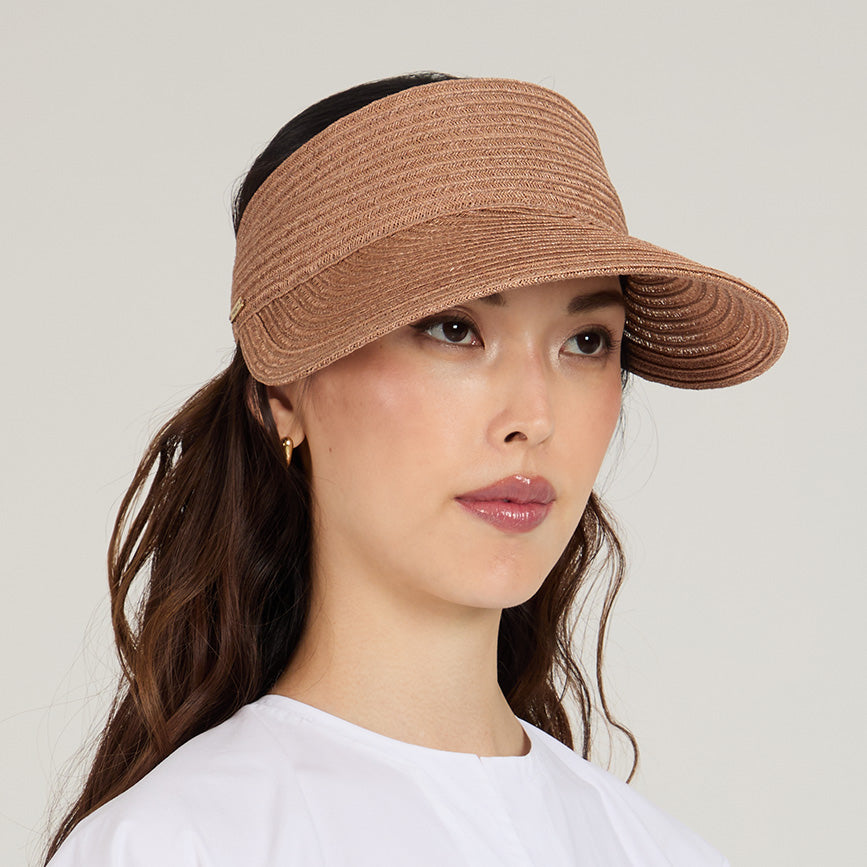 Ricky Hemp Packable Sun Visor Hat - Lightweight Foldable UV Protection for Outdoor Activities, Golf, Hiking, and Beach