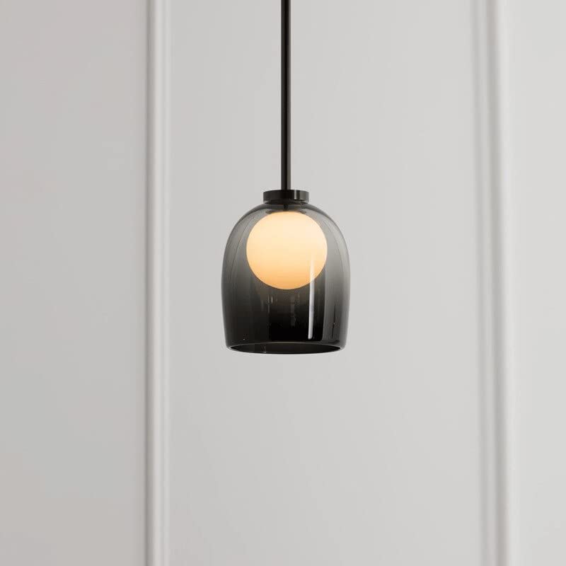 Nordic Minimalist Modern Glass Chandelier - Creative Designer Ceiling Light for Bedroom, Living Room, Restaurant & Bar Decor - Elegant Ambient Lighting for Home and Commercial Spaces