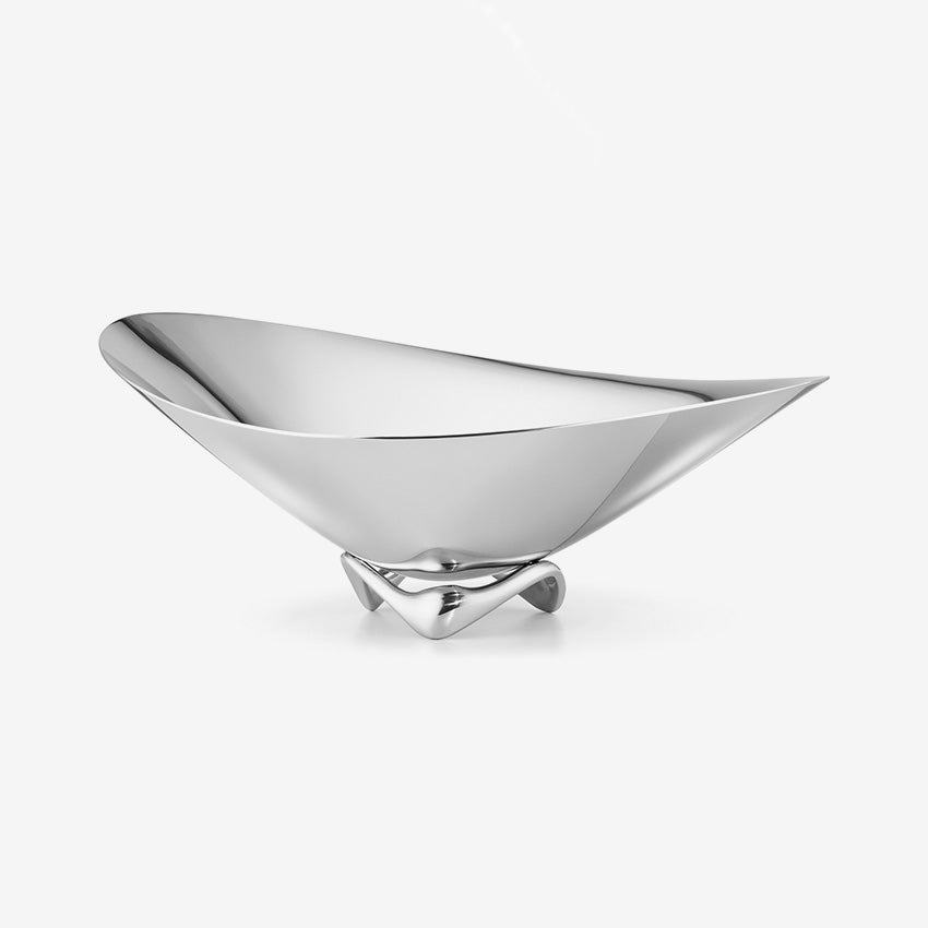 Georg Jensen Wave Bowl - Handcrafted Silver Serving Bowl for Fruits, Desserts & Home Decor | Elegant Table Centerpiece for Dining & Entertaining