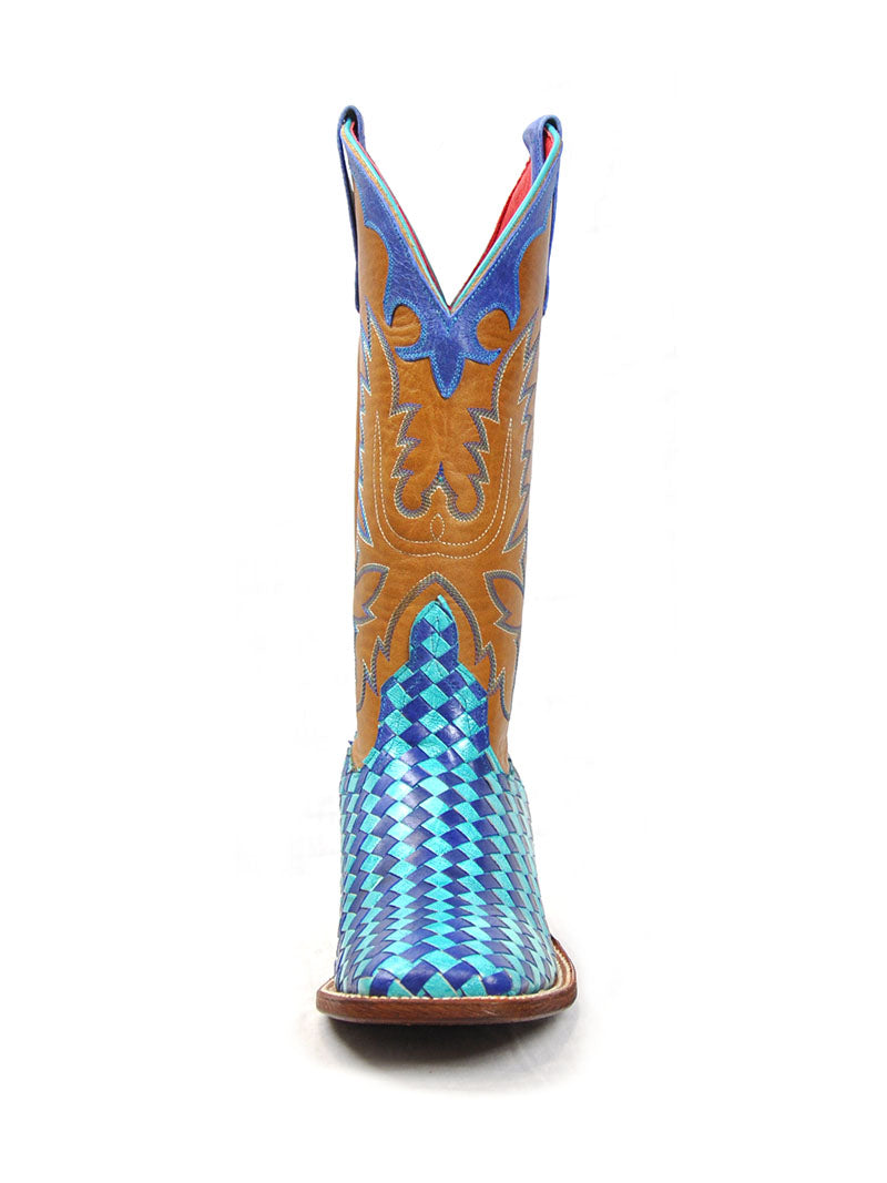 Macie Bean M9074 Women's Unbeweavable Boots in Turquoise Blue - Stylish & Comfortable Ankle Boots for Casual Outings & Date Nights