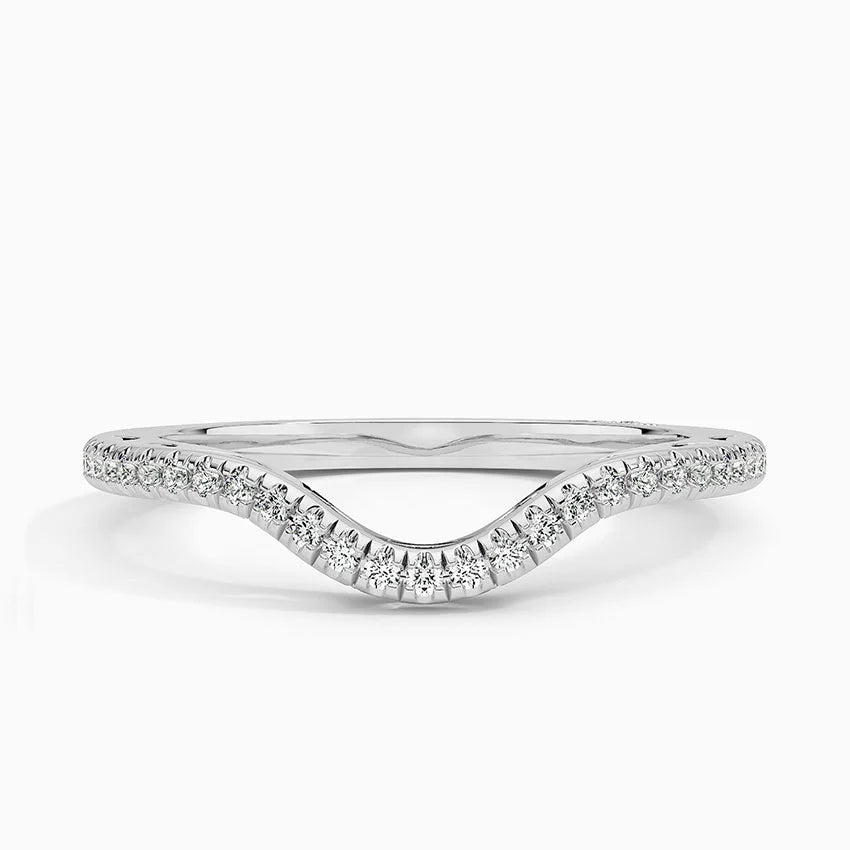 Tacori Lunetta Crescent Contoured Wedding Band Ring LR116 - Elegant Diamond Engagement Ring for Women | Perfect for Bridal Jewelry, Anniversary Gifts & Special Occasions