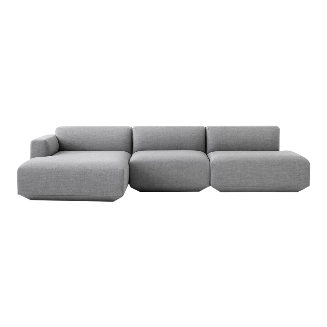 Develius Models I & J 3-Seater Sofa with Chaise and Open End - Modern Living Room Furniture for Relaxing & Entertaining
