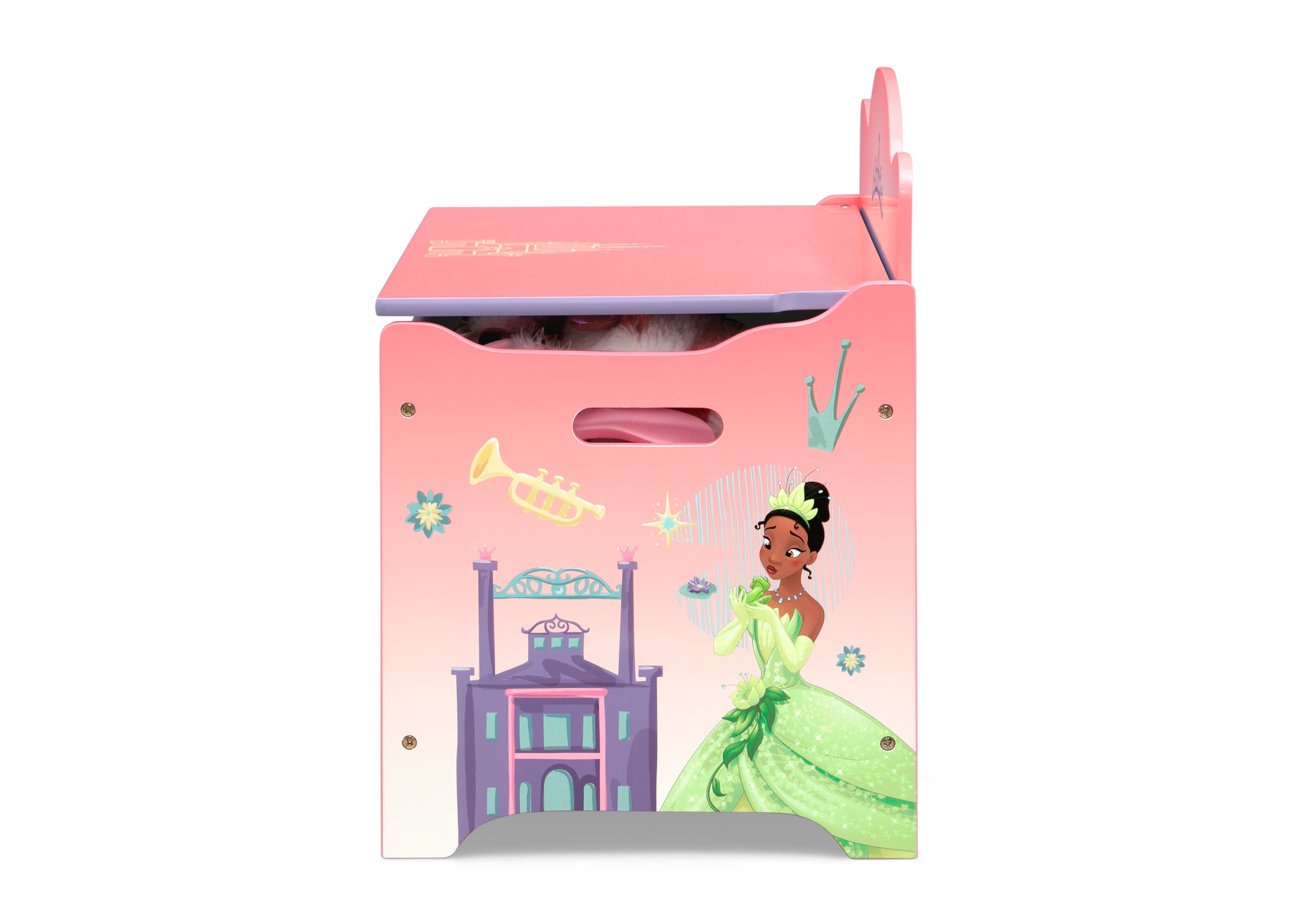 Princess Deluxe Toy Box - Large Storage Organizer for Girls' Room | Perfect for Dolls, Stuffed Animals & Kids Toys Organization