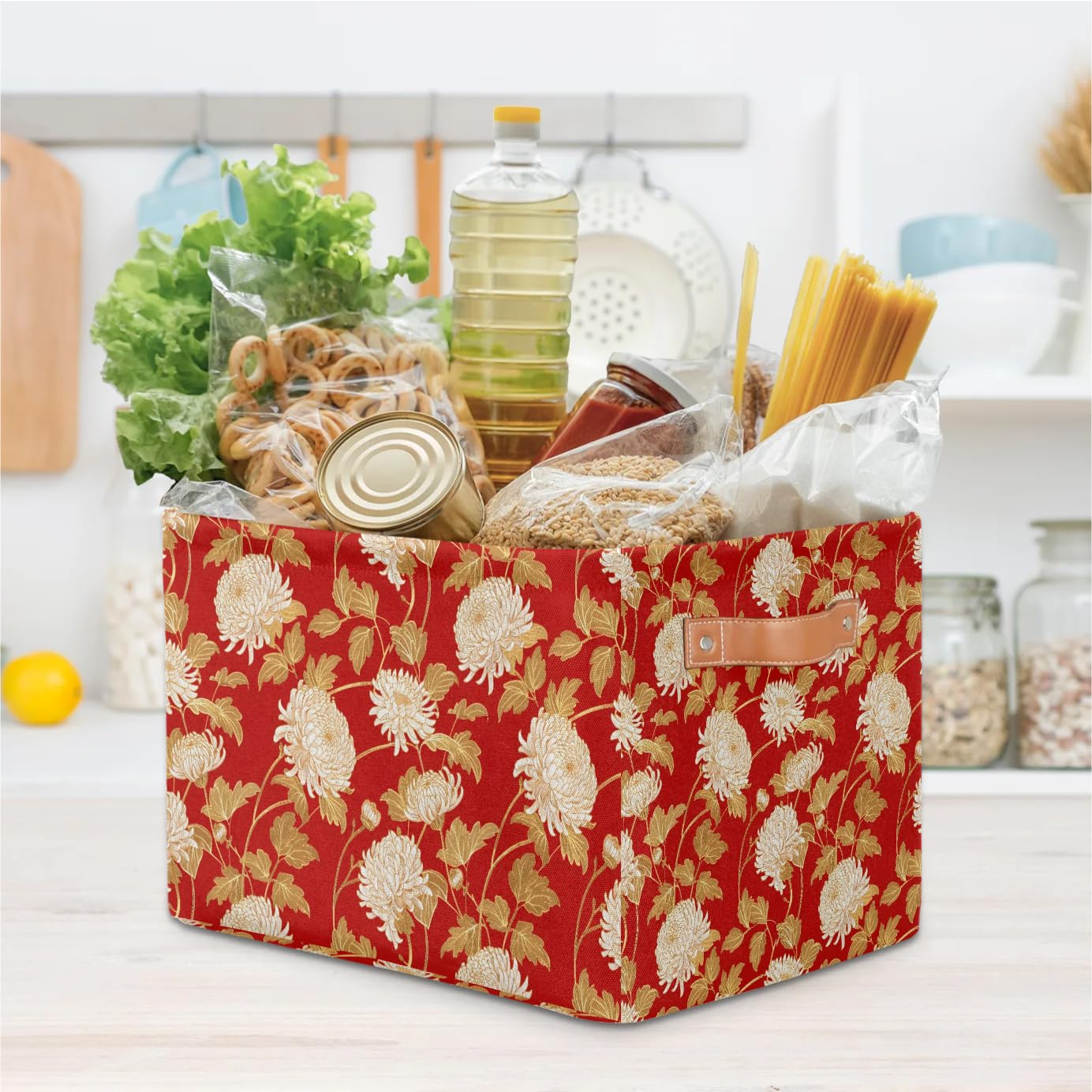 Large Fabric Storage Baskets with Handles - 2 Pack Collapsible Closet Organizers for Clothes, Toys & Home Decor | Perfect for Shelves, Wardrobes & Nursery Organization