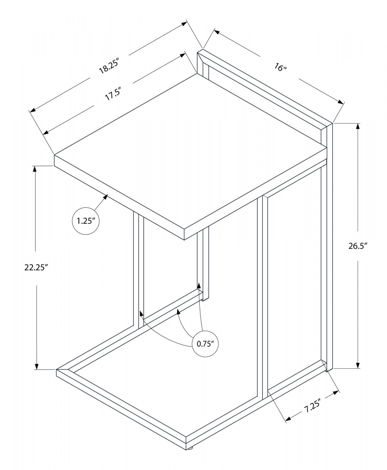 Stylish Black Cedar Side Table - Modern End Table for Living Room, Bedroom & Patio - Perfect for Coffee, Books & Decor