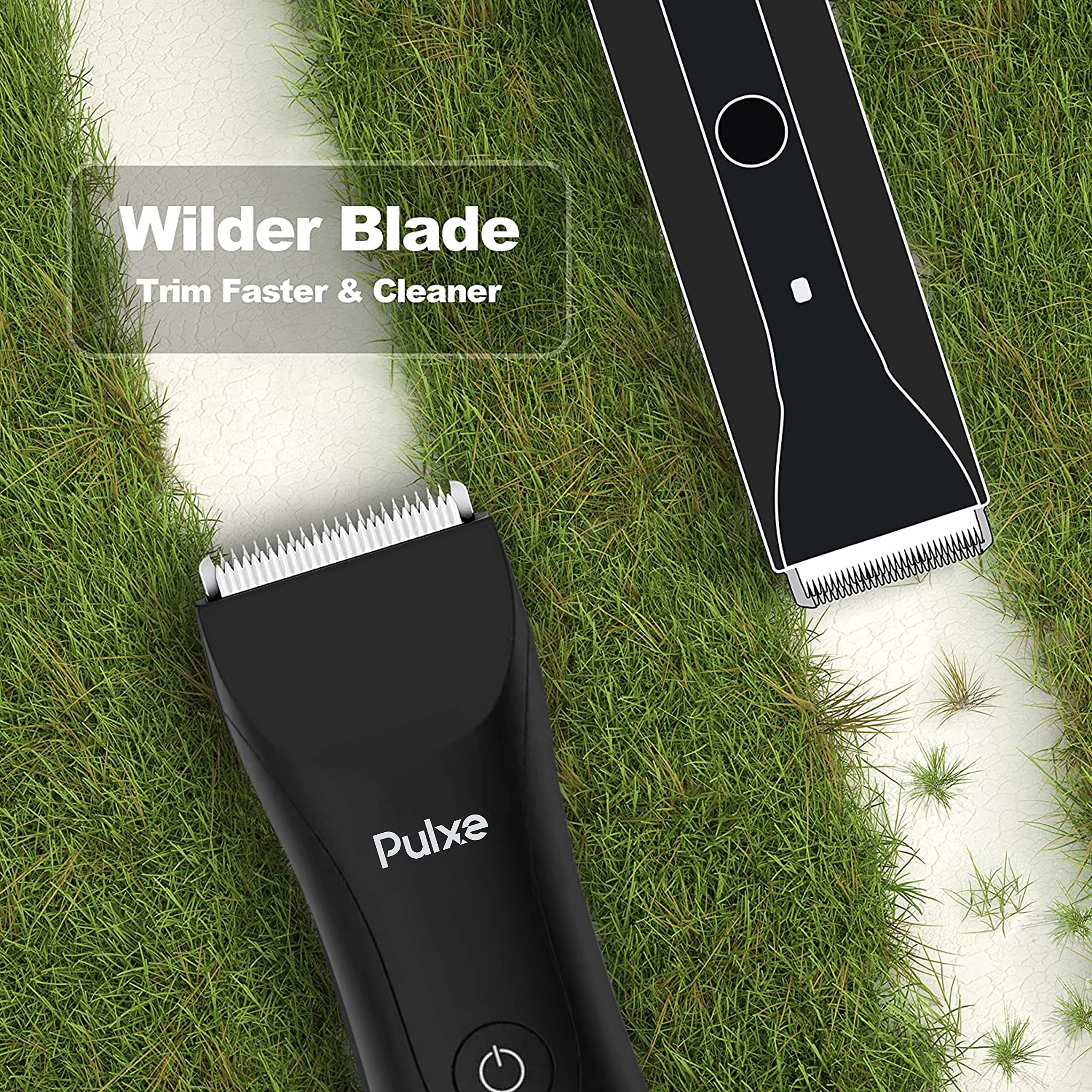Best Men's Body Hair Trimmer - Waterproof Electric Shaver for Pubic, Chest & Back Hair - Manscaping Grooming Kit for Men & Women - Perfect for Travel, Gym & Home Use