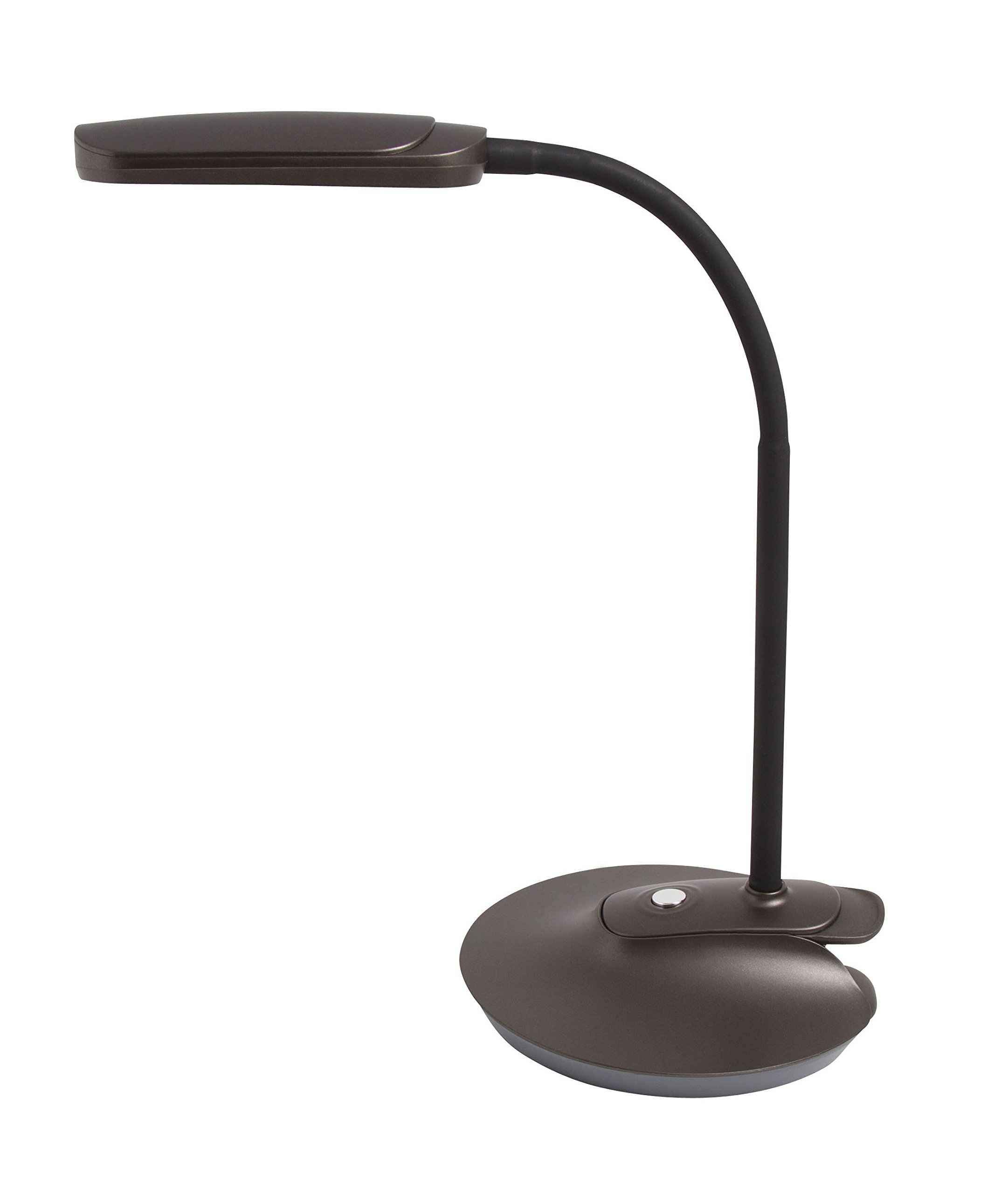 2-in-1 Clip-On Slim Head Flex LED Desk Lamp - Adjustable Illuminator 41897 for Home Office, Study & Reading - Energy Saving Task Light with Flexible Gooseneck