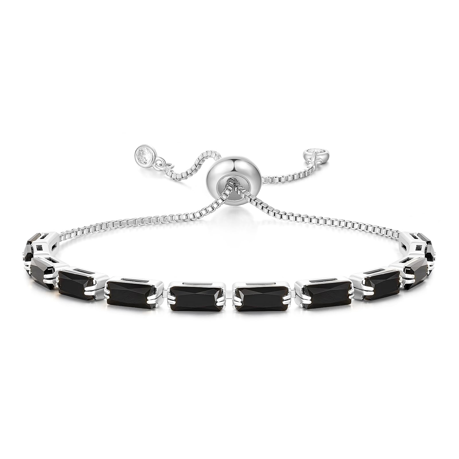 KissYan 14K Gold Plated Cubic Zirconia Tennis Bracelet for Women - Adjustable Slider Trendy Jewelry Gift for Anniversary, Birthday & Special Occasions