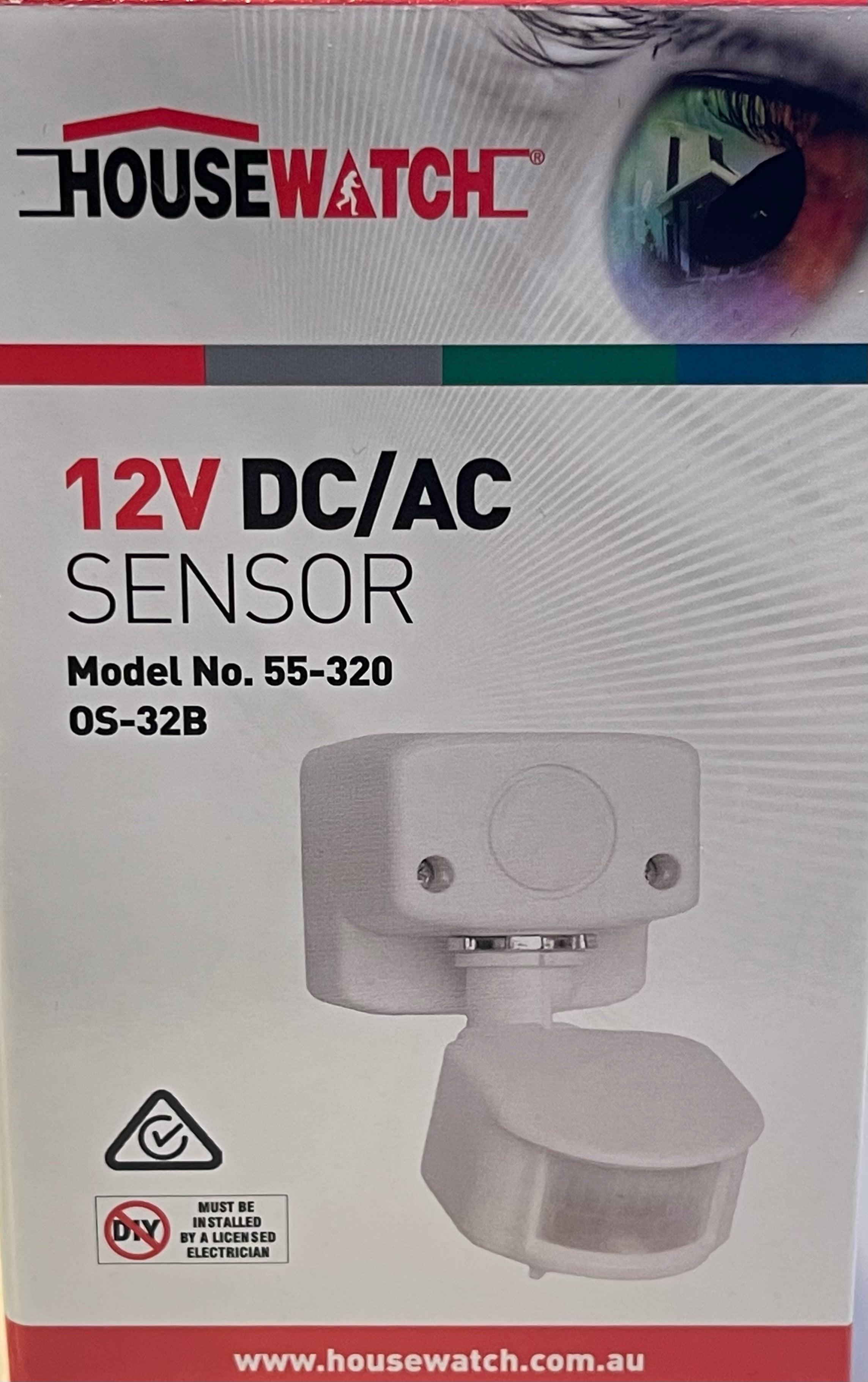 12V Stand Alone AC/DC Sensor with 120° Detection Angle (Min 10W Load) - Ideal for Home Automation, Security Systems & Industrial Equipment