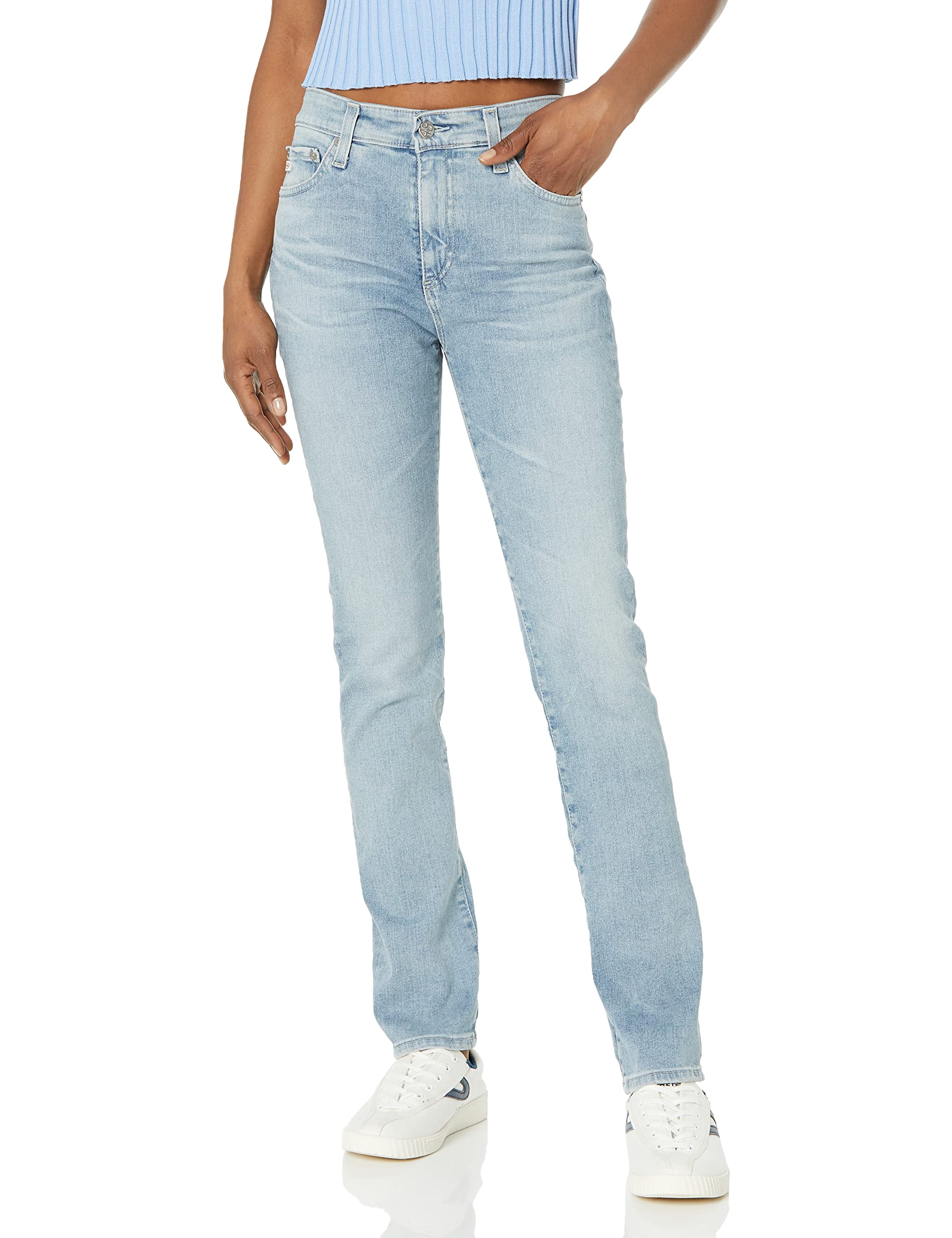 AG Adriano Goldschmied Women's Mari High-Rise Skinny Jeans - Stretch Denim Pants for Casual Wear & Night Out