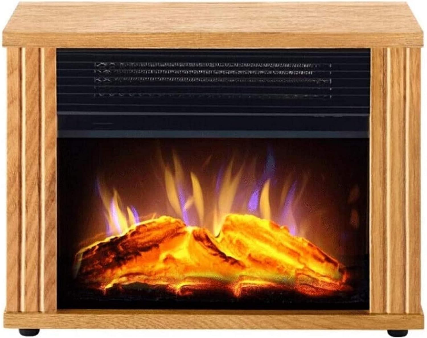 900W/1800W Electric Fireplace Heater with Realistic Log Burner Flame Effect - Portable Stove Heater for Living Room, Bedroom & Office - Perfect for Winter Warmth & Cozy Ambience