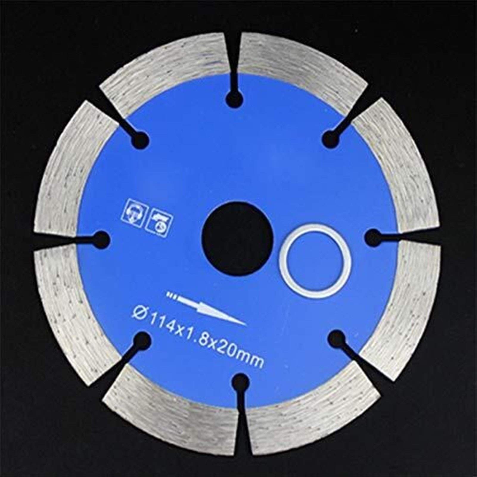 4.5 Inch Diamond Cutting Blade 114mm x1.2x2.0mm Segmented Grinder Disc for Concrete, Stone, Brick, Granite - Perfect for Construction, Masonry & DIY Home Renovation Projects