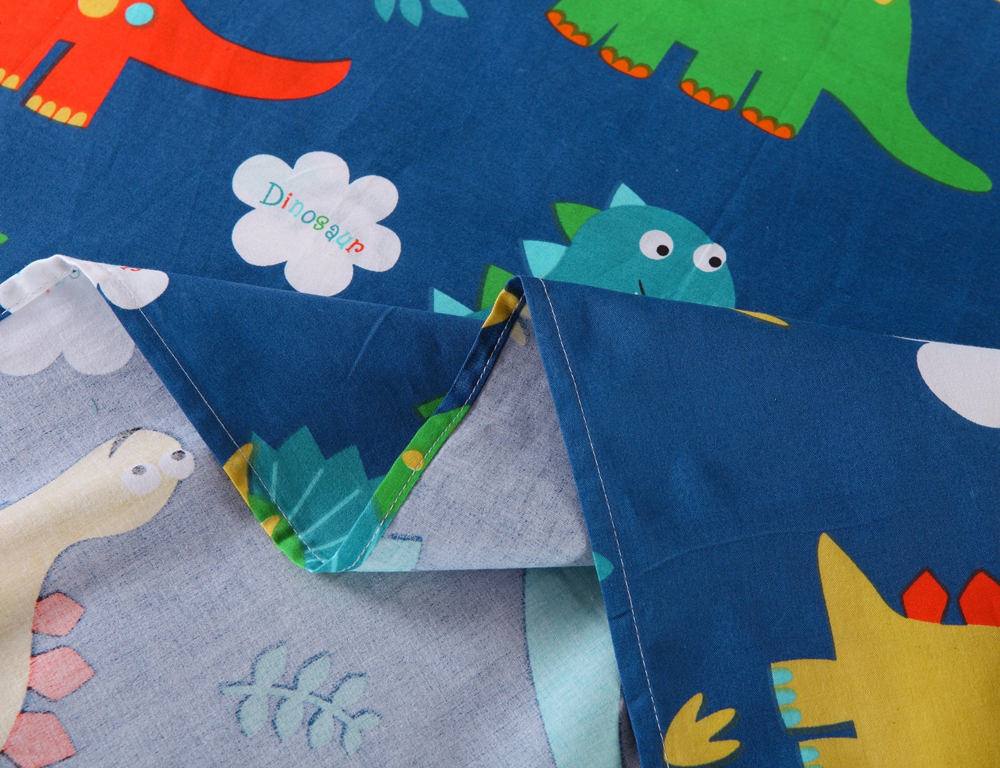 100% Cotton Dinosaur Print Twin Size Bed Sheets for Kids - Soft & Breathable Sheets for Boys, Girls, Teens & Children - Perfect for Bedrooms, Sleepovers & Dorm Rooms