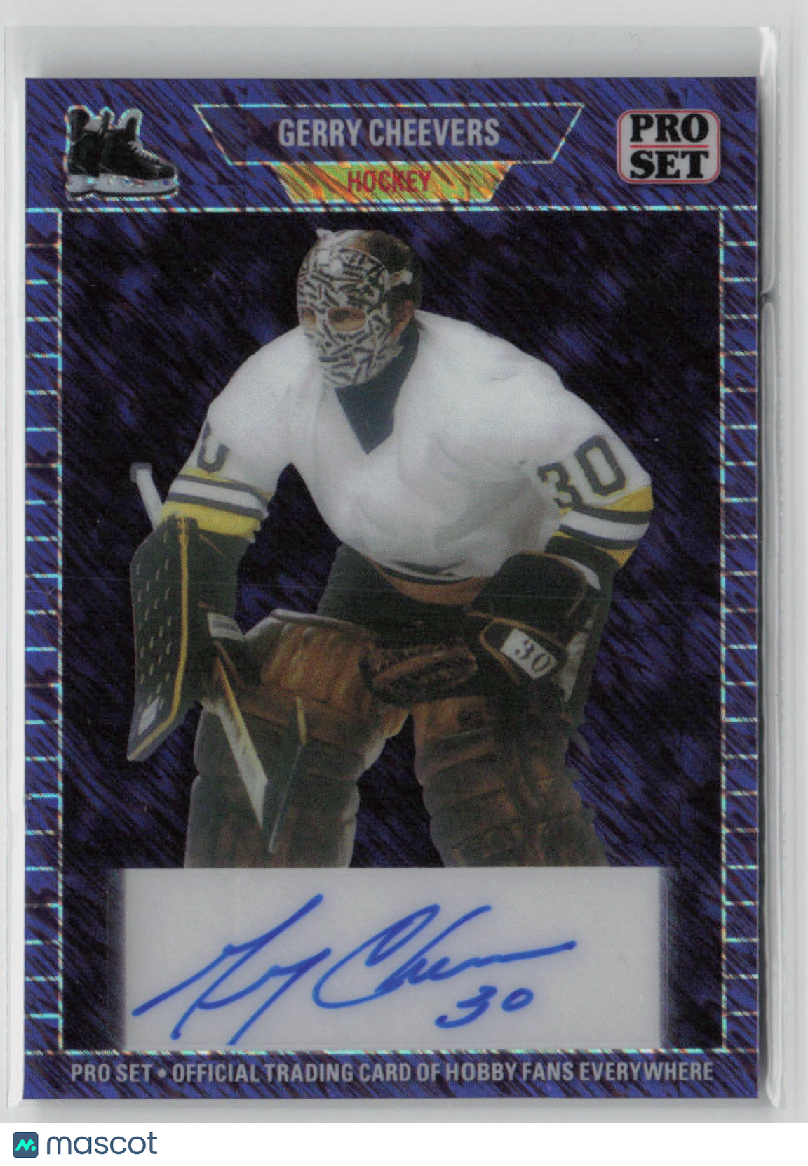 2024 Pro Set Gerry Cheevers 1/1 Autograph #89A GC1 - Rare Hockey Collectible for Fans & Memorabilia Enthusiasts - Perfect for Display, Investment & Sports Collections