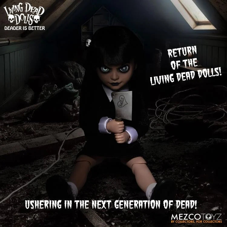 Mezco Sadie Living Dead Doll - Collectible Horror Figure for Halloween Decor & Gothic Display