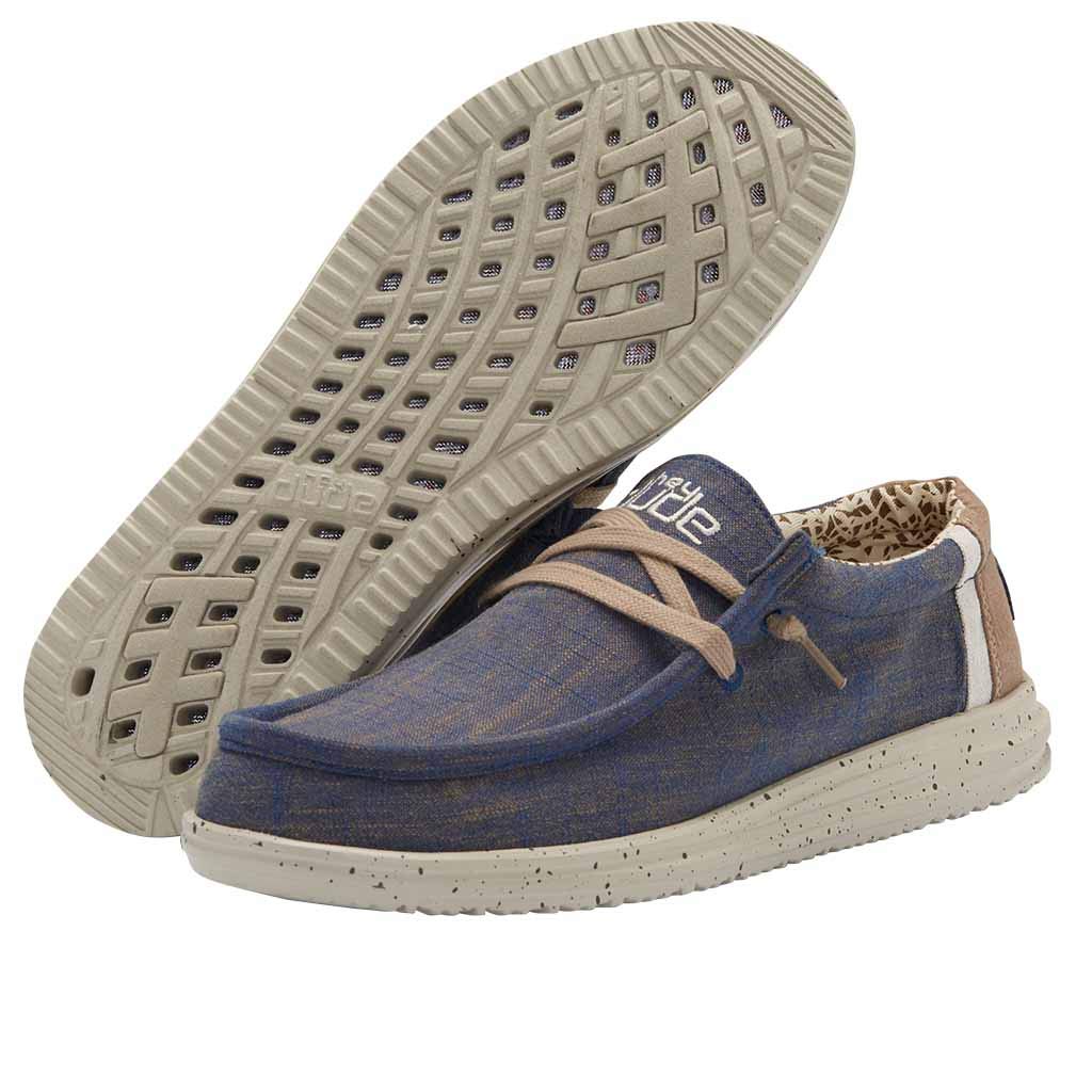 Hey Dude Men's Wally Funk Slip-On Loafers - Breathable Comfortable Lightweight Casual Shoes for Men - Perfect for Walking, Travel & Everyday Wear