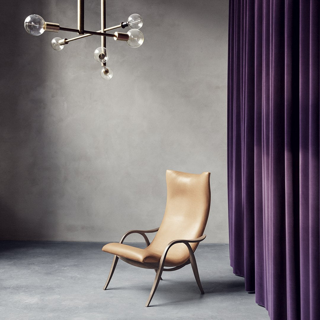 FH429 Signature Chair - Modern Accent Chair for Living Room, Bedroom & Office - Stylish Upholstered Armchair with Wooden Legs - Perfect for Reading, Relaxing & Decorating Your Home