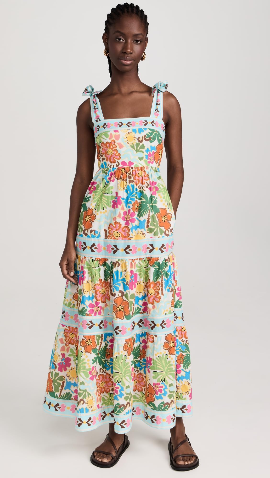 Beach Riot Women's Charlotte Dress - Flowy Summer Maxi Dress with Side Slit, Boho Chic for Beach Vacations & Pool Parties