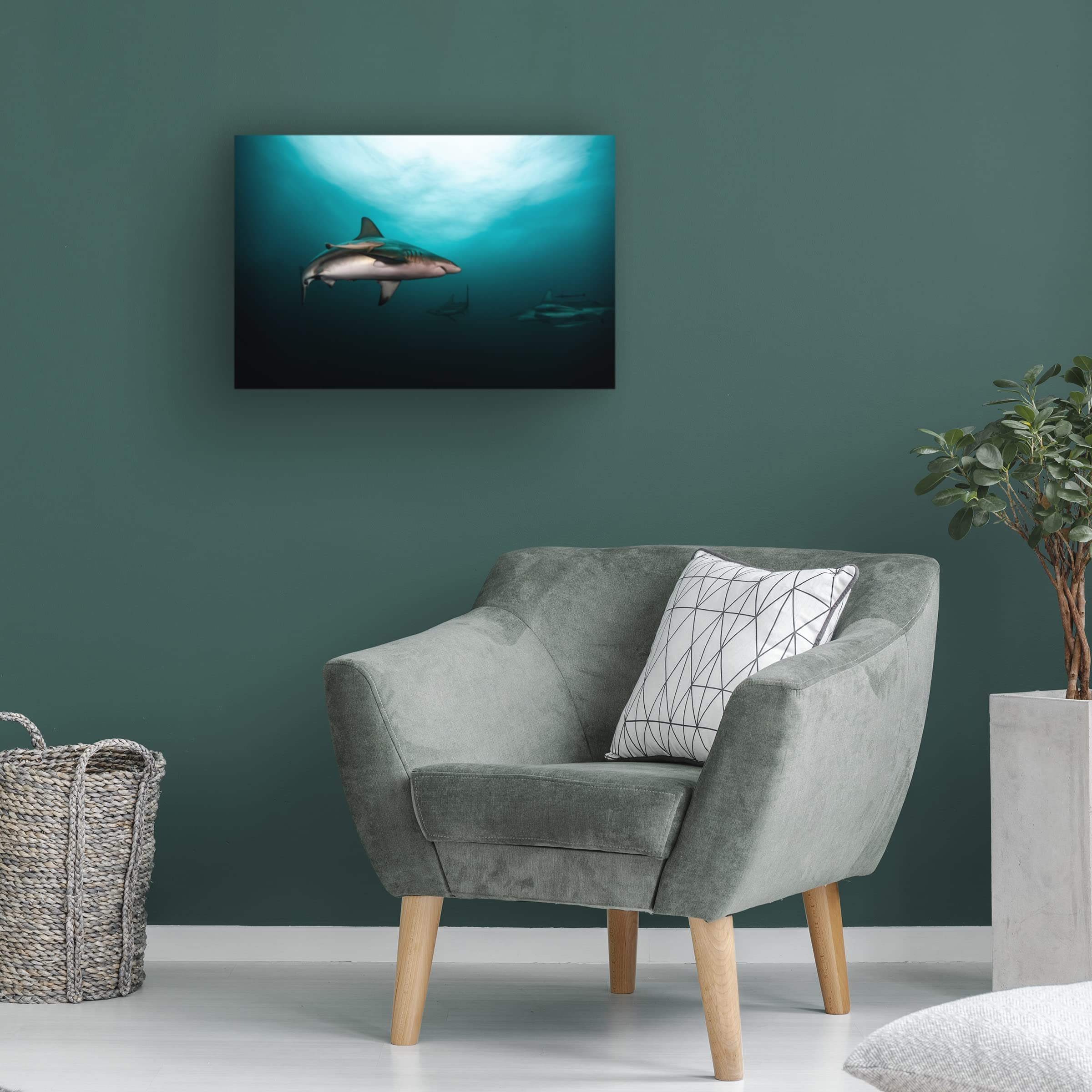 Trademark Fine Art 'Circling' Canvas Wall Art by Yonghoon Choi - Modern Abstract Painting for Living Room, Bedroom & Office Decor