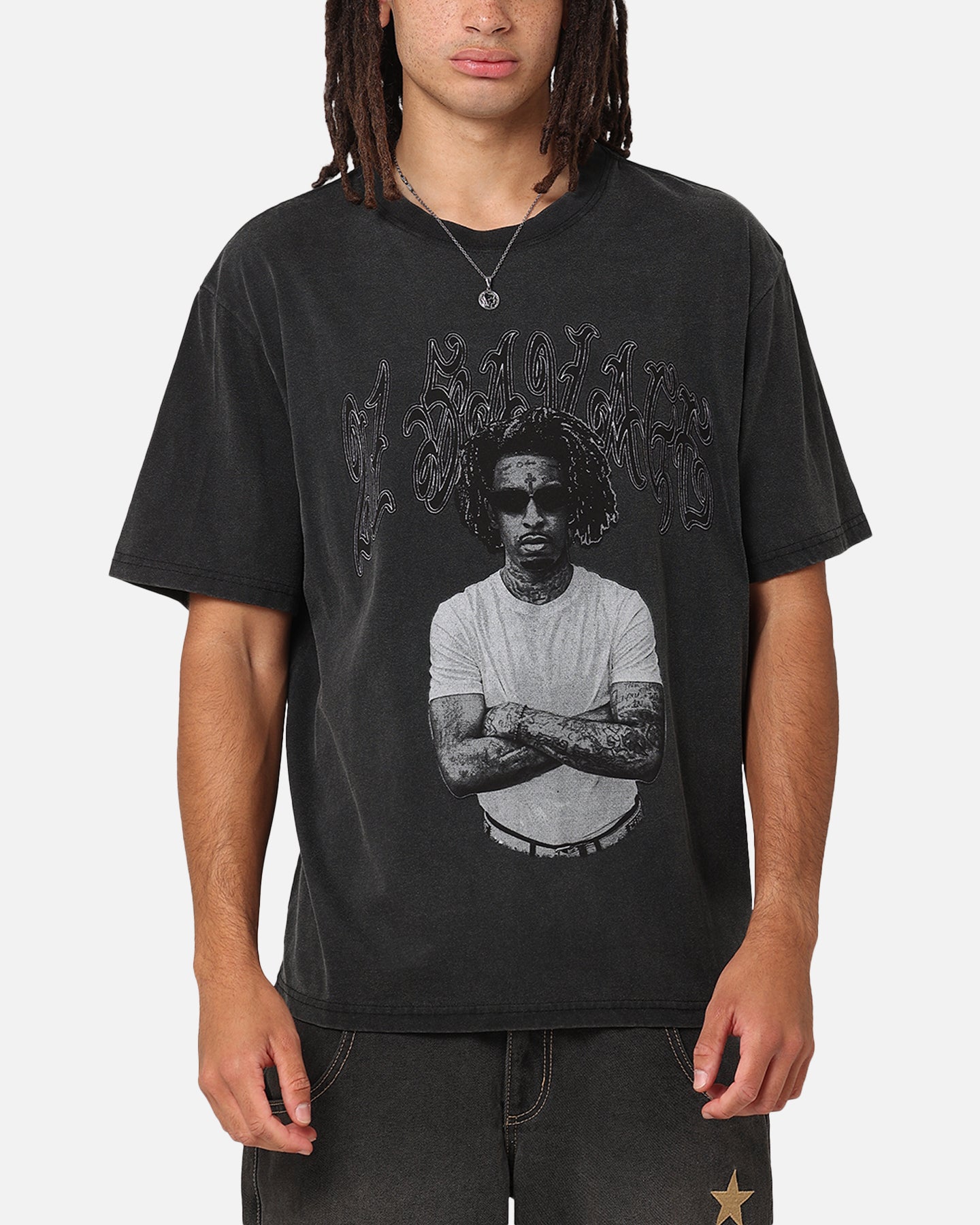 21 Savage Vintage Washed Black T-Shirt | Official Merchandise | Perfect for Concerts, Gifts & Streetwear