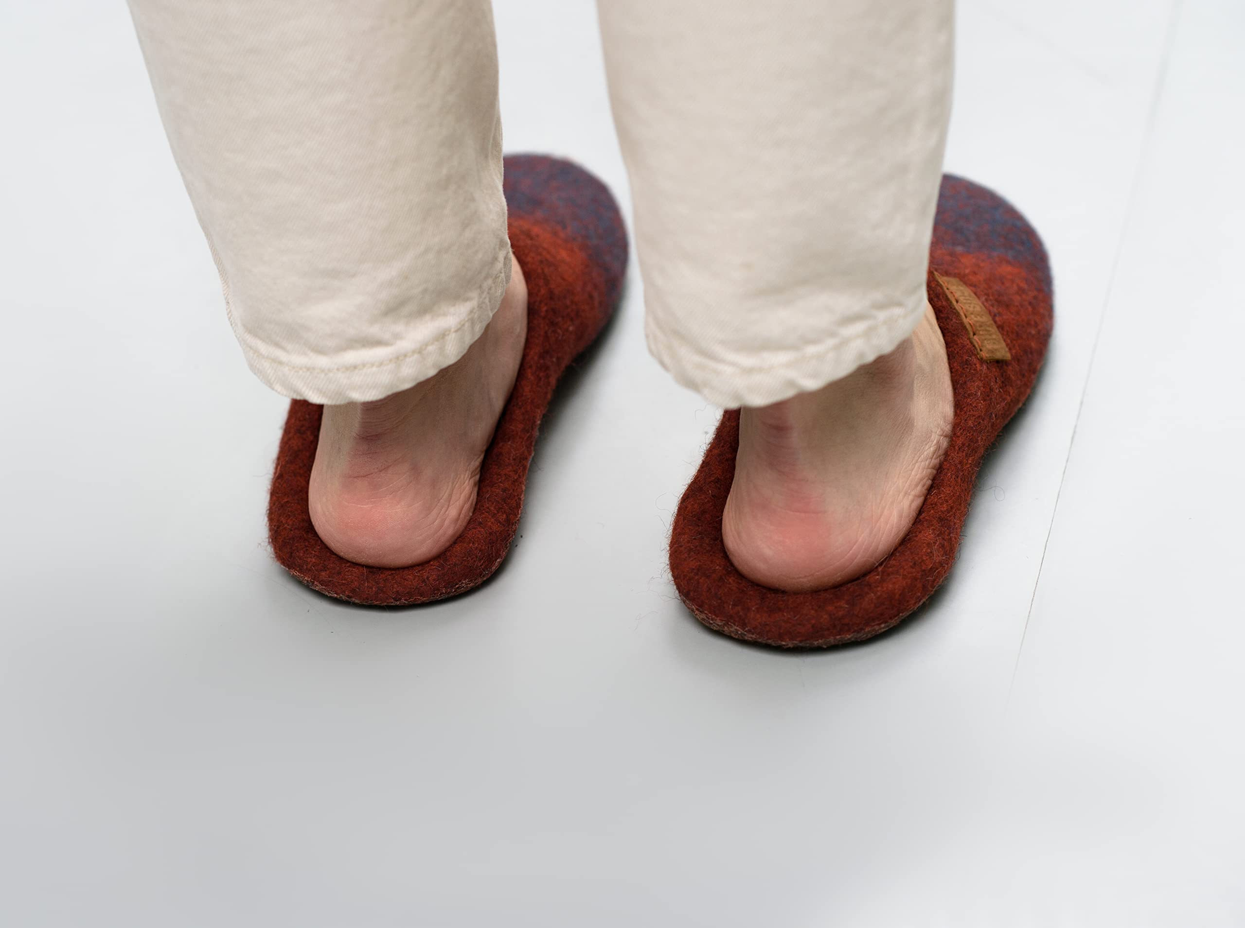 Cozy Felted Wool Slippers for Women - Non-Slip Indoor/Outdoor House Shoes - Perfect Mothers Day Gift for Her - Ideal for Home, Office & Relaxation