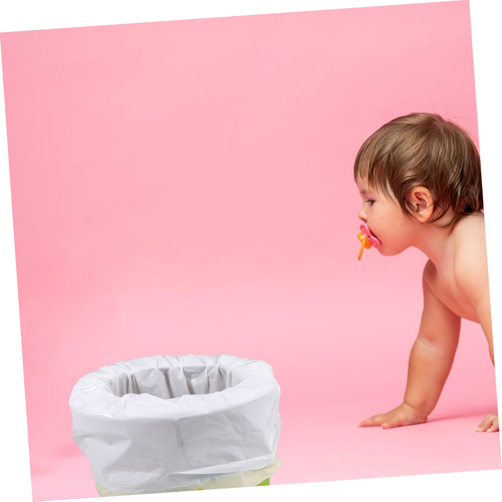 HEMOTON Portable Travel Potty Seat - 8pcs White Plastic Toilet Trainer for Kids | Car, Camping & Outdoor Adventures